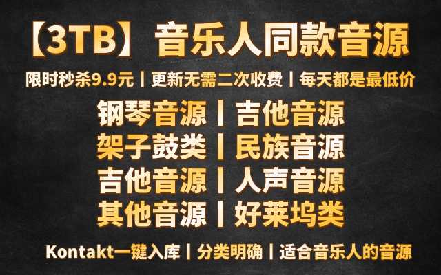 【2T】音乐人同款音源