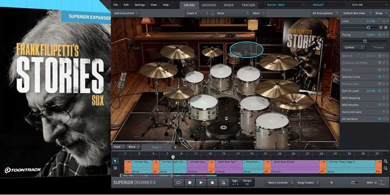 Toontrack Superior Drummer 3 Stories SDX 故事扩展包 ( 148GB )