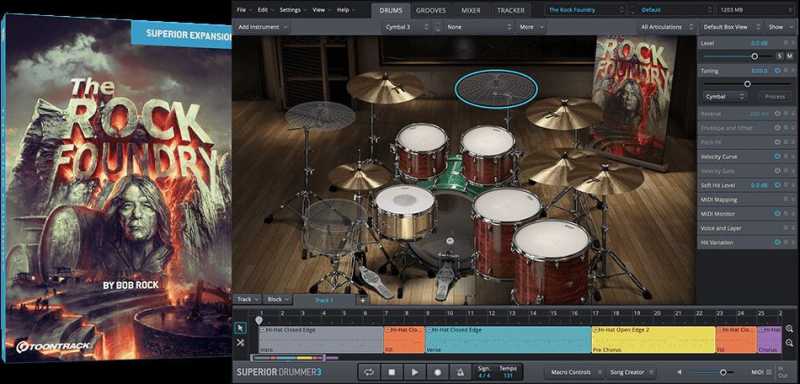 Toontrack Superior Drummer 3 The Rock Foundry SDX 摇滚工厂扩展包 ( 61GB )