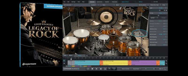 Toontrack Superior Drummer 3 Legacy of Rock SDX 摇滚遗产扩展包 ( 147GB )