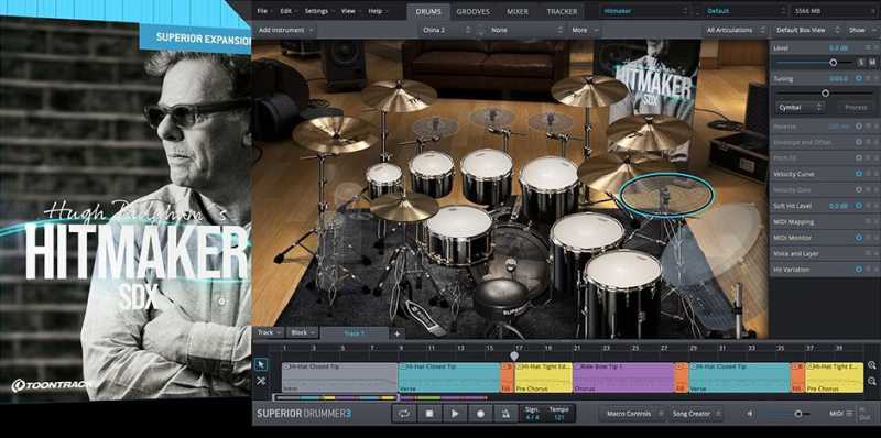 Toontrack Superior Drummer 3 Hitmaker SDX 杀手扩展包 ( 87GB )