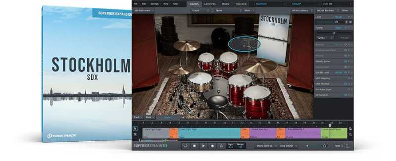 Toontrack Superior Drummer 3 Stockholm SDX 斯德哥尔摩扩展包 ( 38GB )
