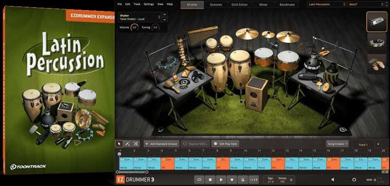 Toontrack EZdrummer Latin Percussion EZX 拉丁打击乐 （ 558MB )
