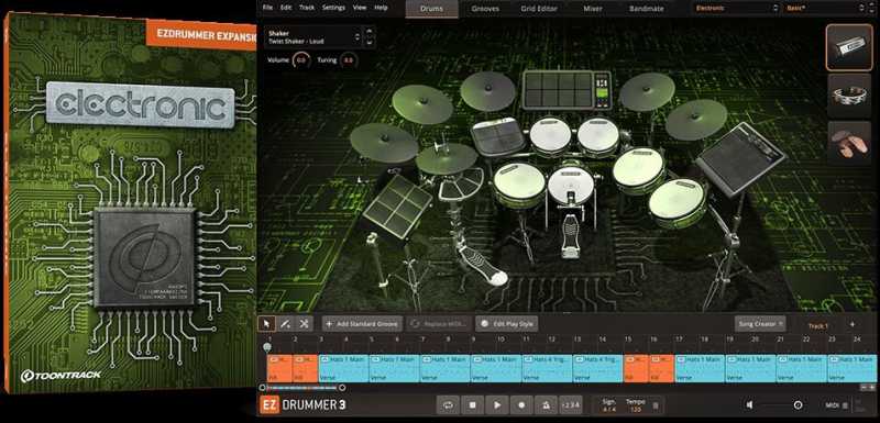 Toontrack EZdrummer Electronic EZX 电子扩展包 （753MB ）