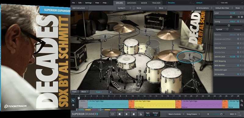 Toontrack Superior Drummer 3 Decades SDX 年代扩展包 ( 91GB )