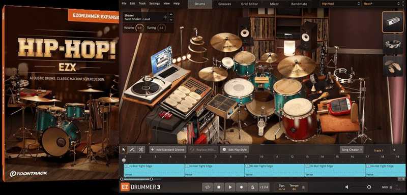 Toontrack EZdrummer Hip-Hop! EZX 嘻哈扩展包 （1.7GB ）