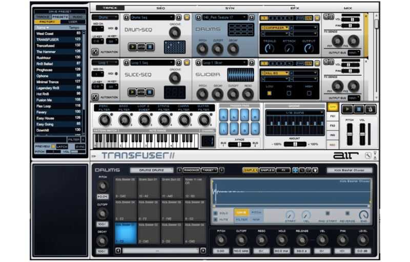 AIR Music Technology Transfuser 鼓机节奏合成器