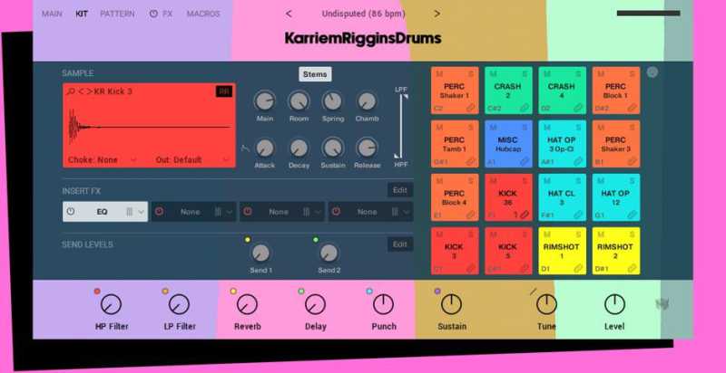 Native Instruments Play Series Karriem Riggins Drums 1.1 嘻哈鼓 ( 2.7GB )