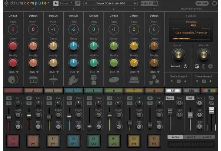 Sugar Bytes DrumComputer v1.3.6 \ 1.3.5 合成鼓音源（ 181MB ）