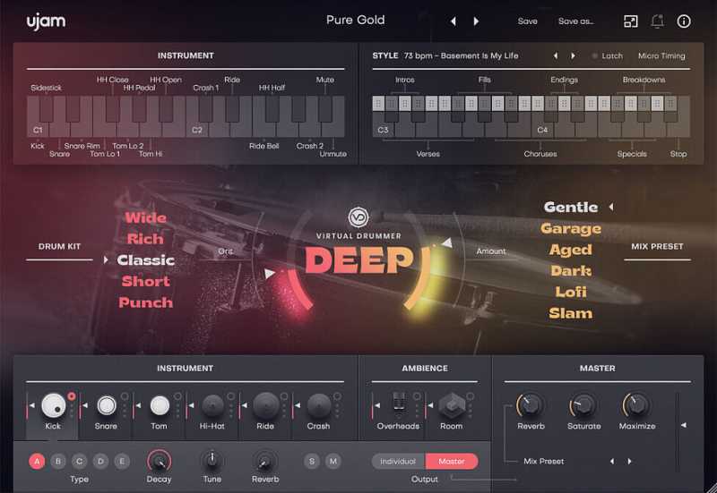 UJAM VD Deep 2.4.0 深情的鼓 （ 3.7GB ）