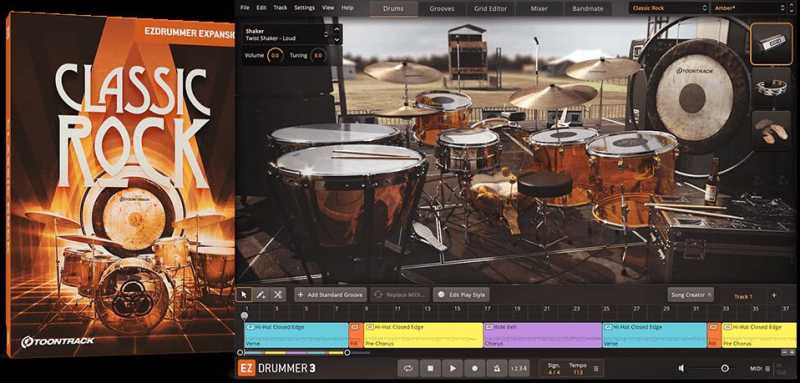EZdrummer Classic Rock EZX 经典摇滚鼓 ( 4.5GB )