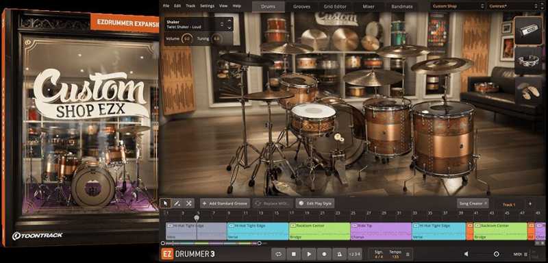 EZdrummer Custom Shop EZX 鼓定制商店 ( 2.5GB )