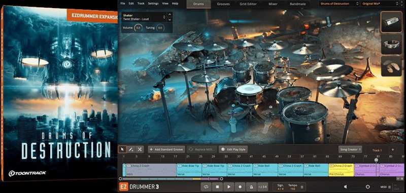EZdrummer Drums of Destruction EZX 毁灭之鼓 ( 2.2GB )