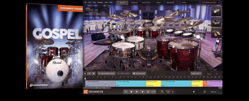 EZdrummer Gospel EZX 福音鼓 （ 4.6GB ）