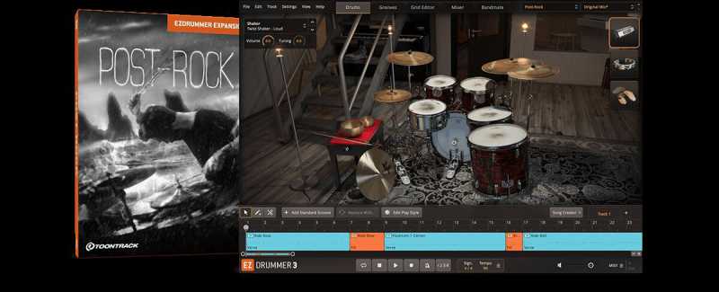 EZdrummer Post-Rock EZX 后摇摇滚 ( 3.6GB )