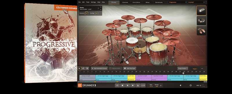 EZdrummer Progressive EZX 激进摇滚 ( 3.1GB )