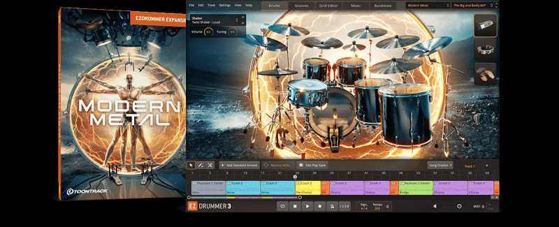 EZdrummer Modern Metal EZX 现代金属 ( 3.5GB )