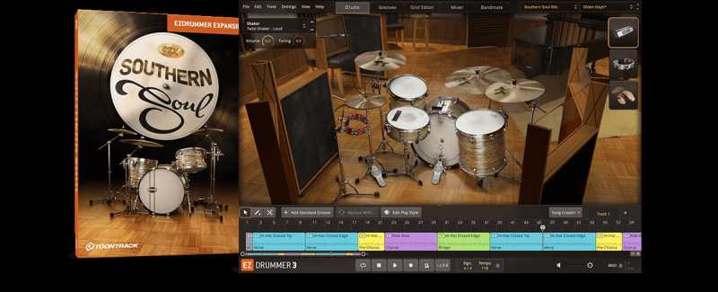 Toontrack Southern Soul EZX 南方灵魂鼓 （ 2.2GB ）