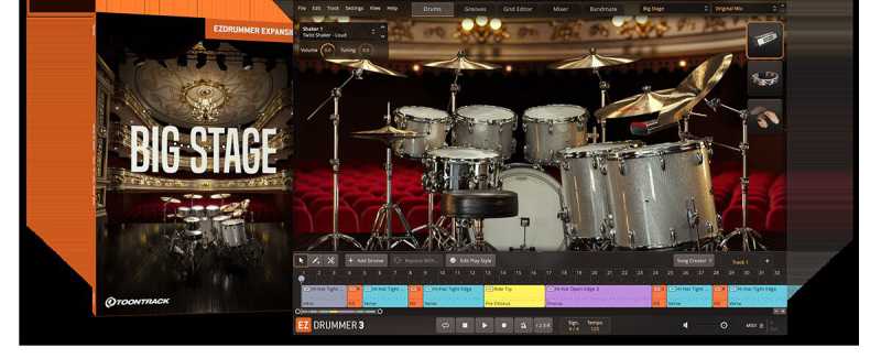 Toontrack Big Stage EZX 大舞台 ( 6.2GB )