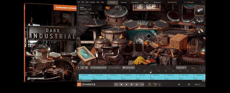 Toontrack Dark Industrial EZX 黑暗工业 ( 509MB )