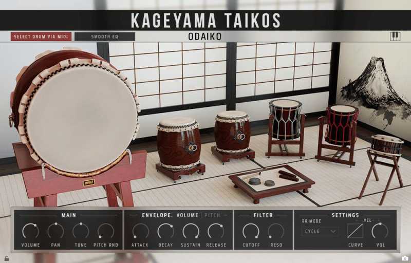 Impact Soundworks Kageyama Taikos 日本太鼓音源 ( 10.1GB )