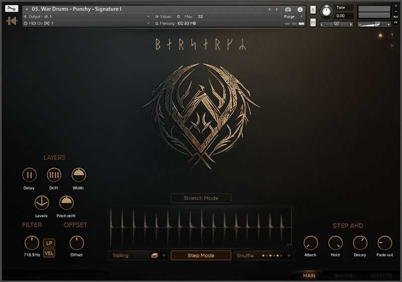 Keepforest Berserkr Pro Tribal Punk Folk Drums 战争鼓 ( 21.5GB)