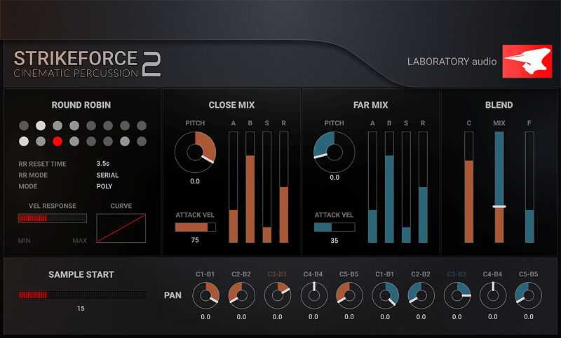 Laboratory Audio Strikefoce v2.0 电影打击乐库 ( 17.1GB )