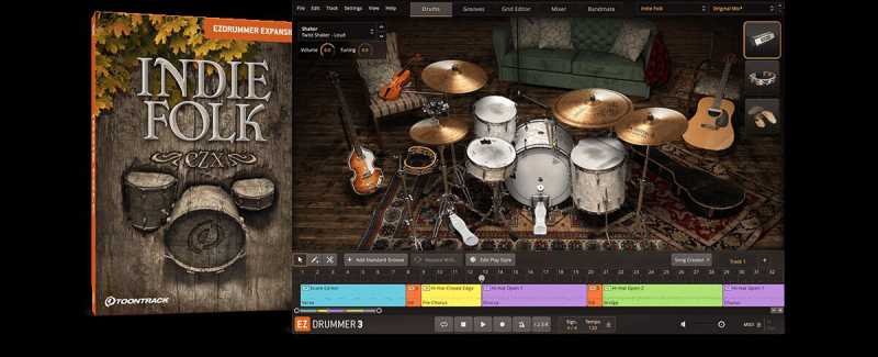 Toontrack Indie Folk EZX 独立民谣 （ 457MB ）