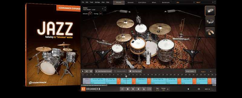 Toontrack Jazz EZX 爵士鼓 ( 462MB )