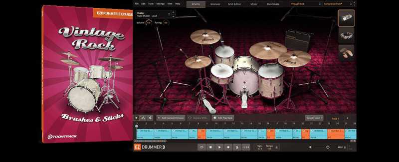 Toontrack Vintage Rock EZX 复古摇滚 ( 569MB )