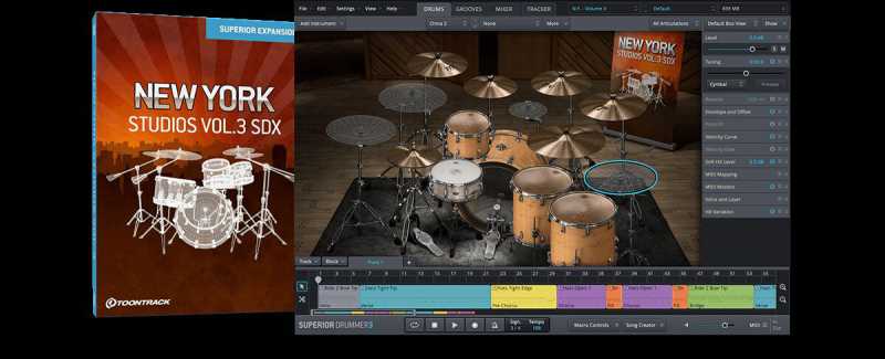 Toontrack New York Studios Vol 3 SDX 纽约工作室第三卷 ( 16GB )
