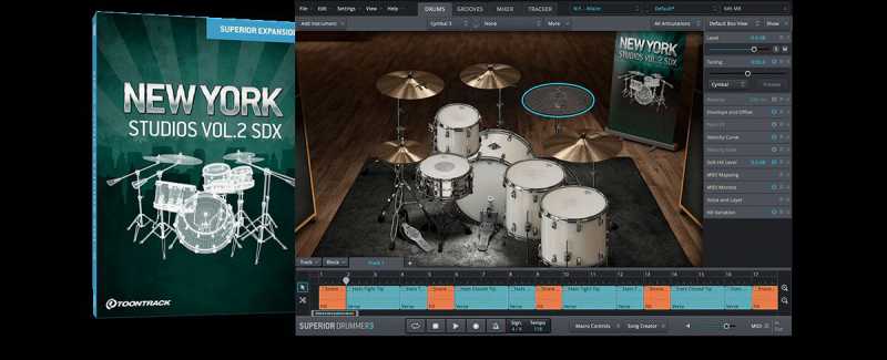 Toontrack New York Studios Vol 2 SDX 纽约工作室第二卷 ( 11GB )