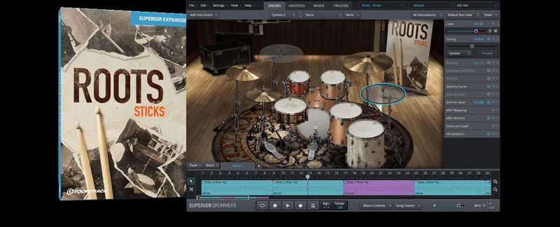 Toontrack Roots SDX Sticks 根源爵士第一卷 ( 33.4GB )