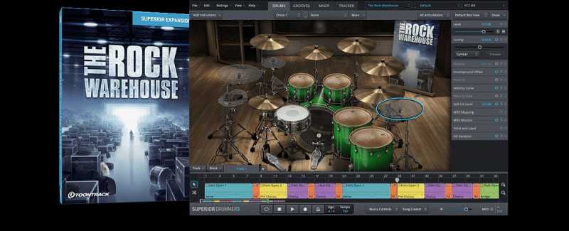 Toontrack The Rock Warehouse SDX 摇滚仓库 ( 17.7GB )