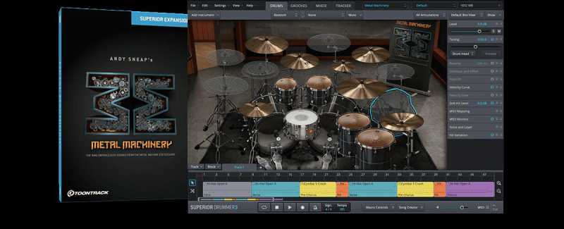 Toontrack Metal Machinery SDX 金属机械 ( 18GB )