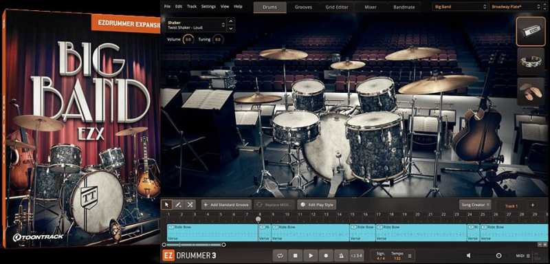 EZdrummer Big Band EZX 爵士大乐队 ( 2.7GB )