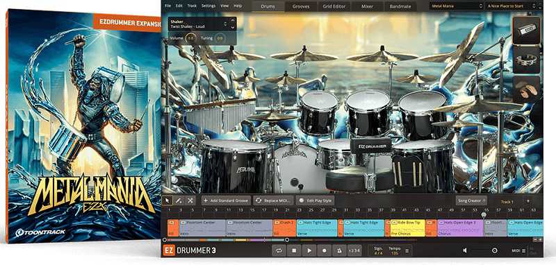 Toontrack Metal Mania EZX 金属狂热份子 ( 12.9GB )