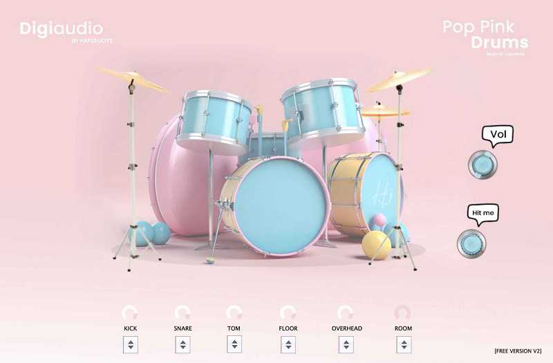 Pop Pink Drums 流行朋克鼓音源 ( 38MB )