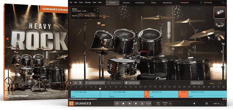 Toontrack Heavy Rock EZX 重摇滚鼓 ( 7.8GB )
