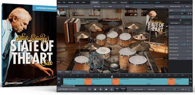 Toontrack State of the Art SDX 最先进的鼓 ( 77.8GB )