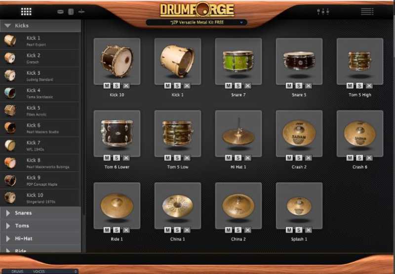 Drumforge Classic 经典鼓音源 ( 13.7GB )