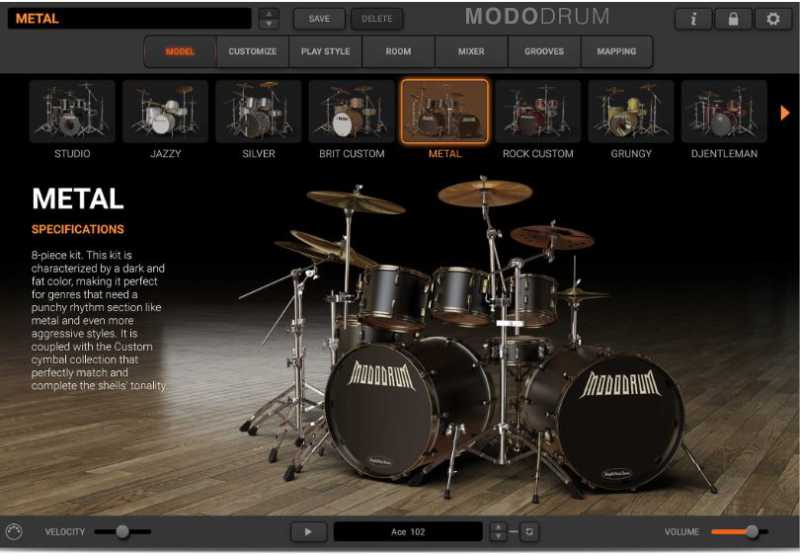 IK Multimedia MODO DRUM 物理建模鼓音源