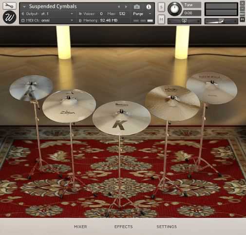 Wavesfactory Suspended Cymbals 滚 镲（ 1.6GB ）