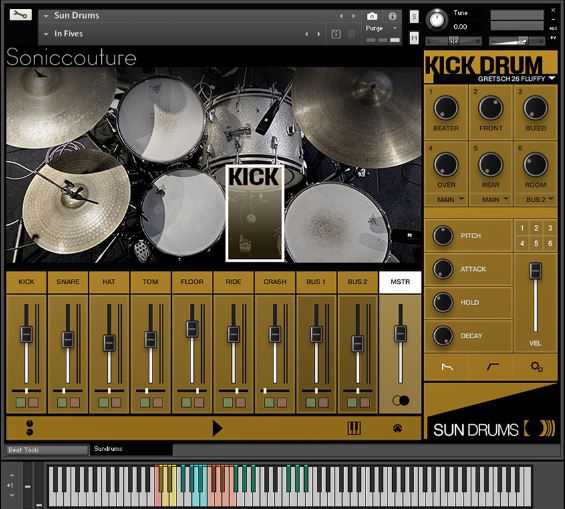 Soniccouture Sun Drums 现代节拍老式鼓 ( 8.1GB)