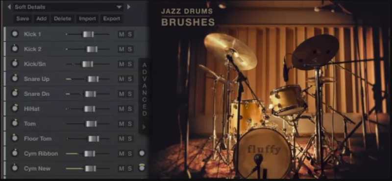 Fluffy Audio Jazz Drums Brushes 爵士鼓-刷