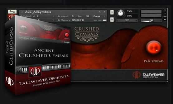 Taleweaver Orchestra Ancient Crushed Cymbals KONTAKT 镲片多种发音音源