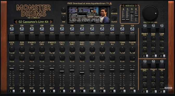 Agus Hardiman MonsterDAW MONSTER Drum v3 多风格鼓机插件