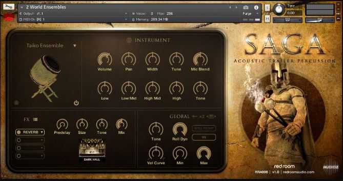 Red Room Audio Saga Acoustic Trailer Percussion v1.1 KONTAKT 影视打击乐音源