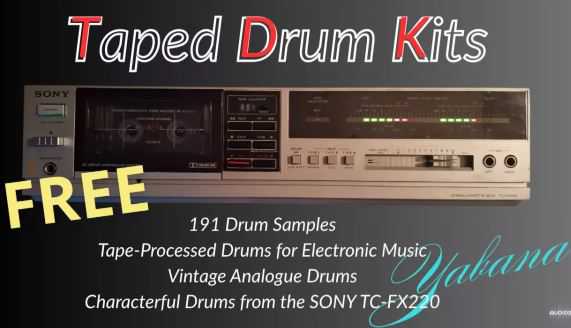 Ryu Yabana Taped Drum Kits [FREE] 鼓采样包 素材loop