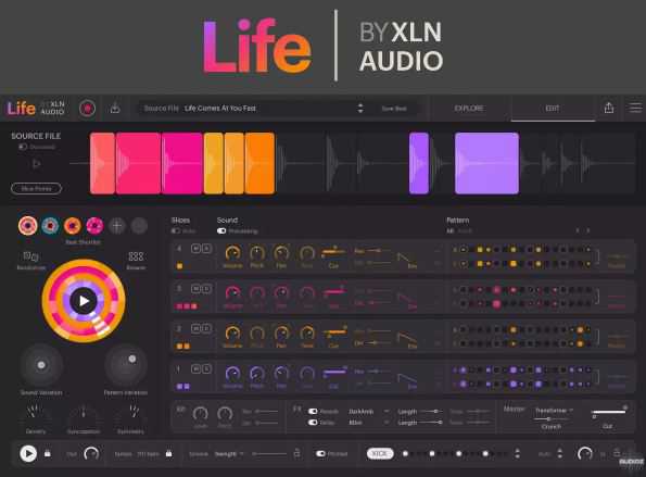 XLN Audio Life 1.2.3 HCiSO [MacOSX] 创意节拍制作插件